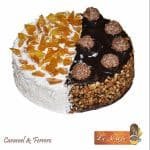 caramel & ferrero cake