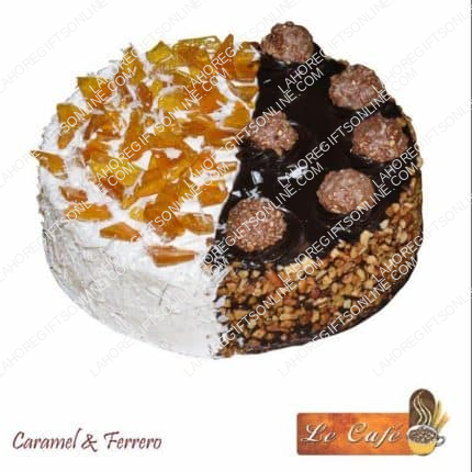 caramel & ferrero cake