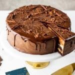 triple layer chocolate cake