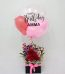 floral balloon with chocolate