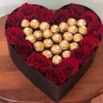 ferrero rocher with heart