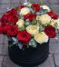 red and white imported flowers box