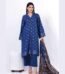blue jaquard suit