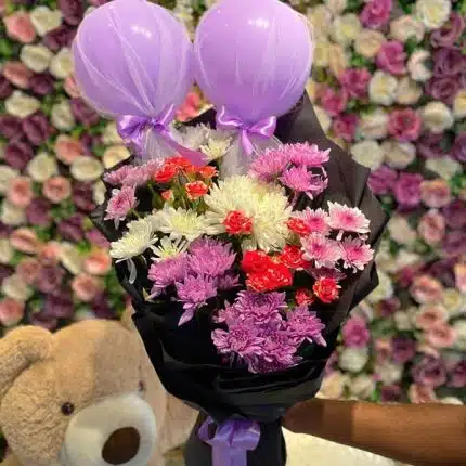 purple theme floral