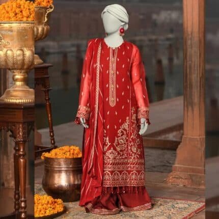 red color suit