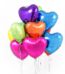 10 mix heart shape foil balloons