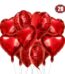 20 heart shape foil balloons