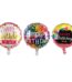 3 birthday foil balloons