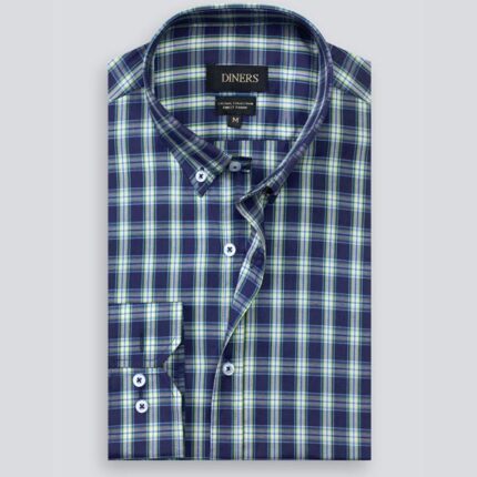 Multicolor Glen Plaid Check Casual Shirt