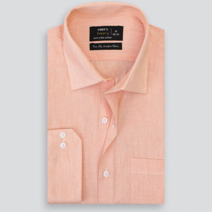 Orange Candy Stripe Formal Shirt