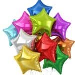 star shape foil balloons