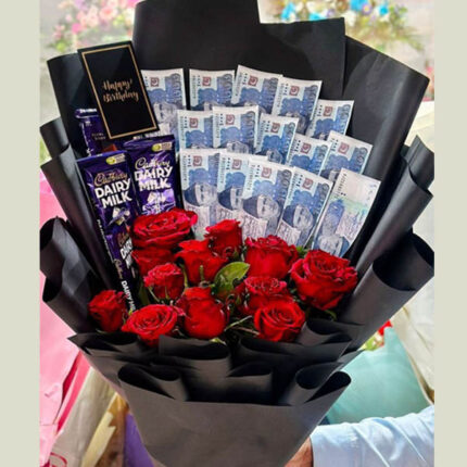 low price cash bouquet