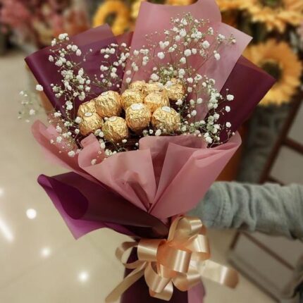 10pcs ferrerp rocher bouquet