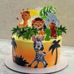 forest theme cake