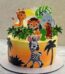 forest theme cake