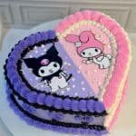 heart shape baby cake