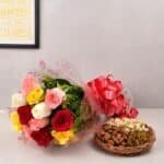 dry fruit with roses