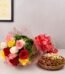 dry fruit with roses