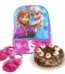 School Bag with Black Forest Cake & Sandals gift by Kids Combos