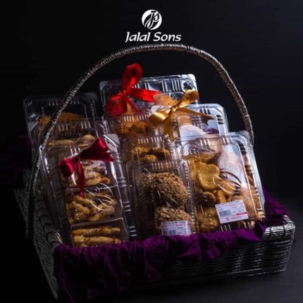 Mix Cookies Basket 10 Items mithai gift by Combo Deals for Family for Eid