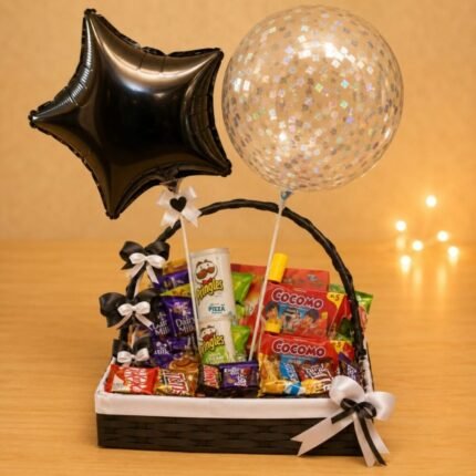 Balloon Basket chocolate gift for Valentines Day