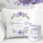 Lilac Theme Mug Cushion - Mother’s Day Gifts | Send Gifts to Pakistan, Premium Gift, Same day delivery Pakistan