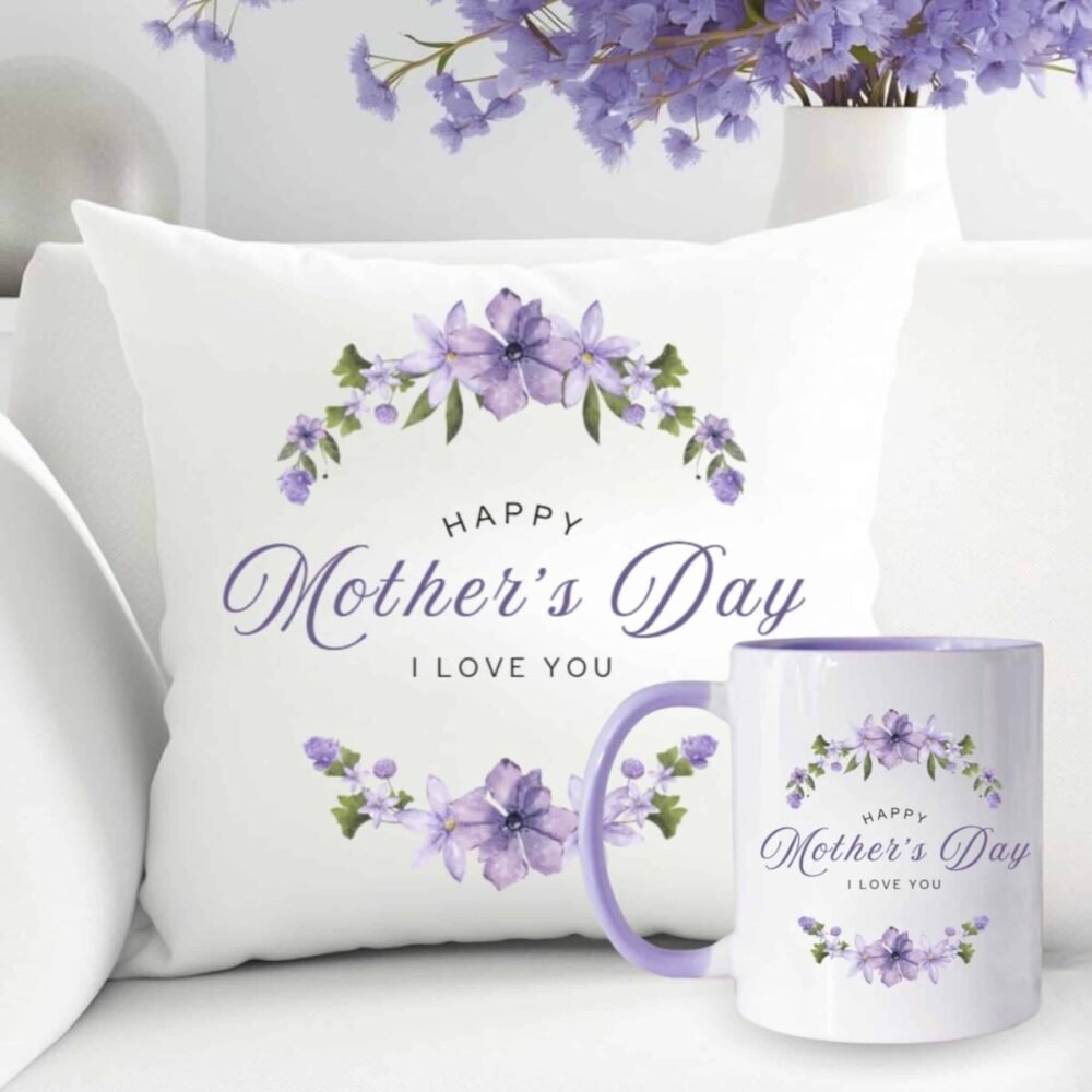 Lilac Theme Mug Cushion - Mother’s Day Gifts Lilac Theme Mug Cushion - Mother’s Day Gifts | Send Gifts to Pakistan, Premium Gift, Same day delivery Pakistan