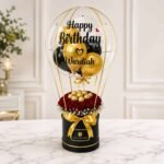 Gold Love Floral Balloon personalised gift by Customised Floral Balloons