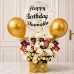 Yellow Beautiful Floral Balloons personalised gift by Customised Floral Balloons