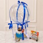 Blue Themed Acrylic Cake Box - Anniversary Gifts | Lahore Gifts Online