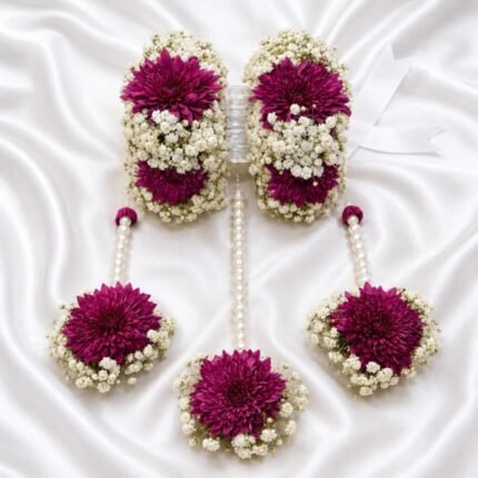 Imported Flowers Jewelry Set in Lahore for Wedding