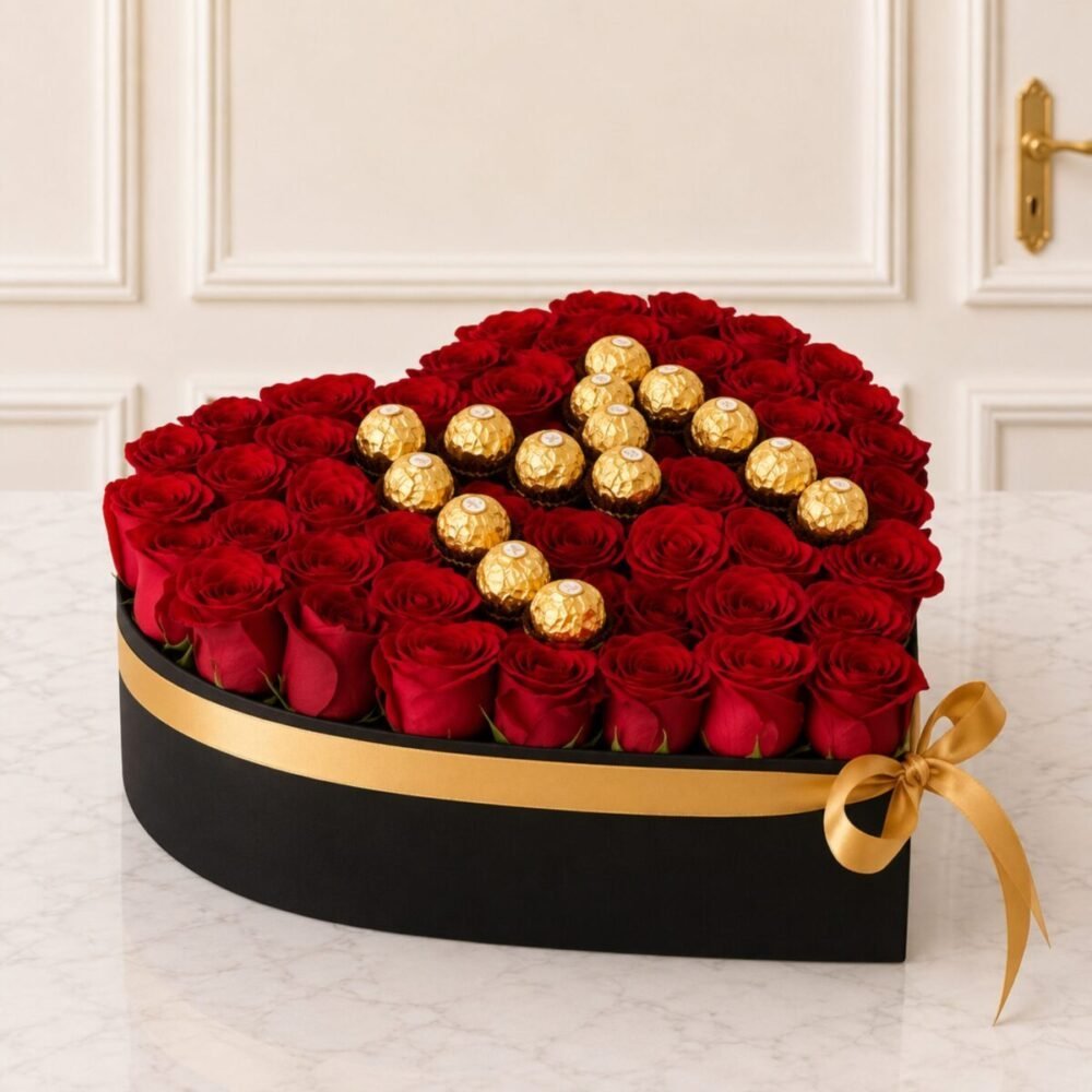 Heart Box with Alpha - Anniversary Gifts Heart Box with Alpha - Anniversary Gifts | Lahore Gifts Online