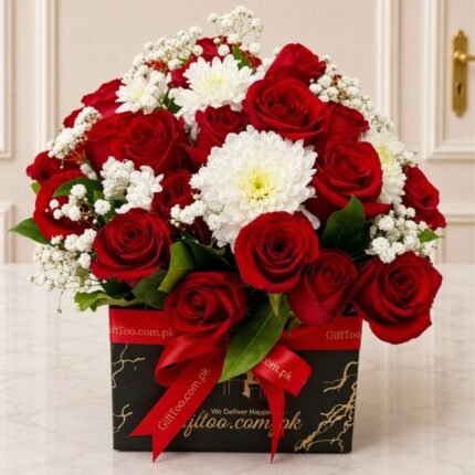 Beautiful Flower Box - Faisalabad Flowers | Send Gifts to Pakistan, Premium Gift, Same day delivery Pakistan