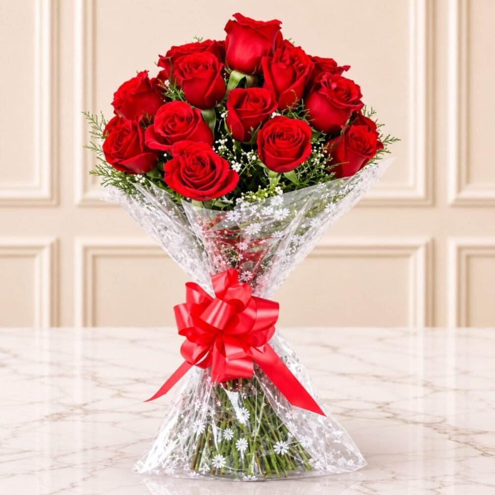 2 Dozen Red Roses Bunch - Faisalabad Flowers 2 Dozen Red Roses Bunch - Faisalabad Flowers | Lahore Gifts Online