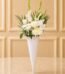 Cone of Snow flower arrangement