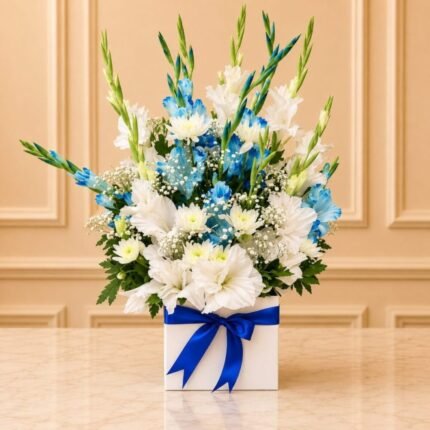 Blue Love Theme Gladiolus Box by Bahawalpur in Lahore