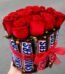 Snicker with Red Roses chocolate gift for Wedding