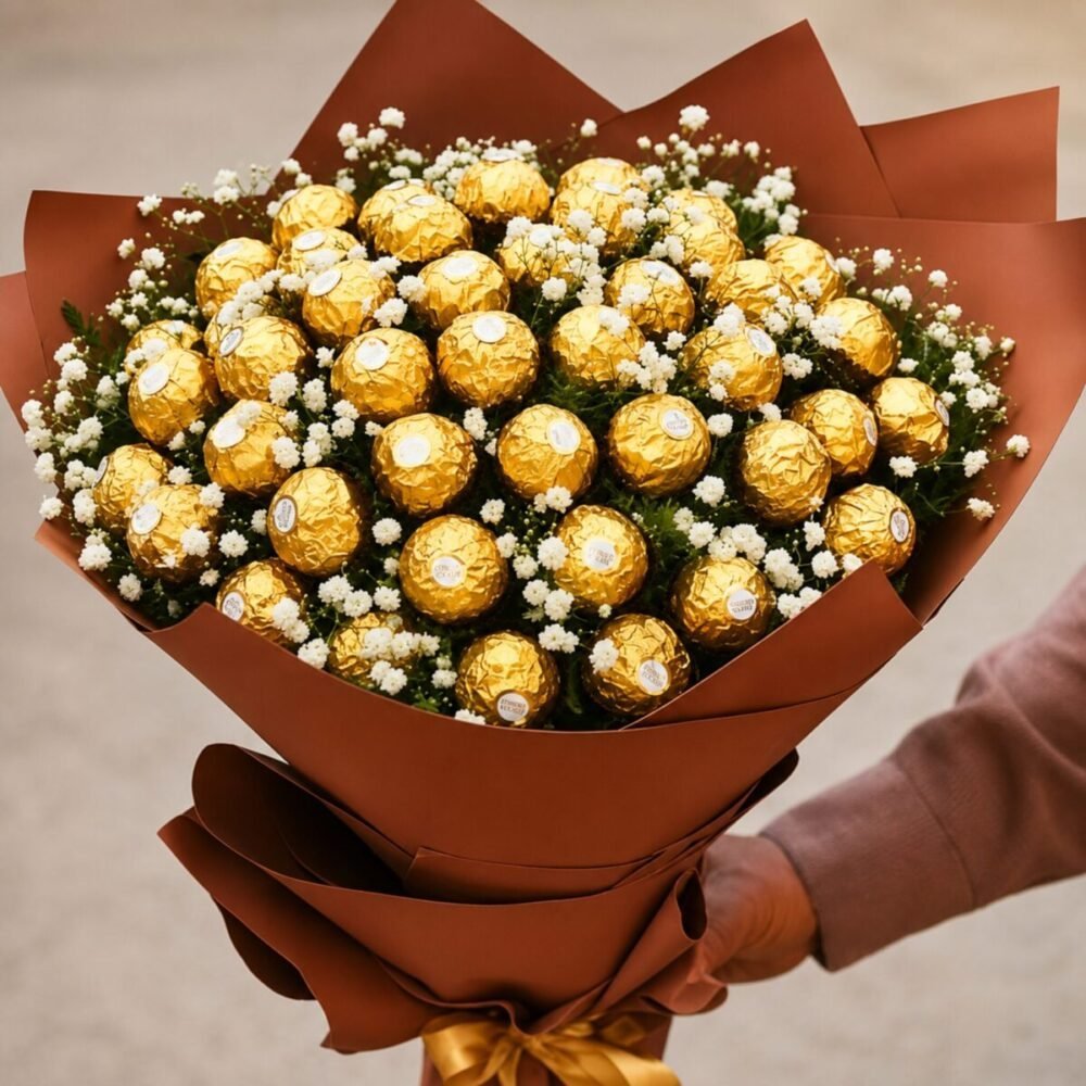 60 Ferrero Rocher - Anniversary Gifts 60 Ferrero Rocher - Anniversary Gifts | Lahore Gifts Online