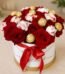 Raffaello with Flowers Round Box chocolate gift for Valentines Day
