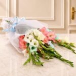 12 Stems Gladiolus Bouquet - Faisalabad Flowers | Lahore Gifts Online