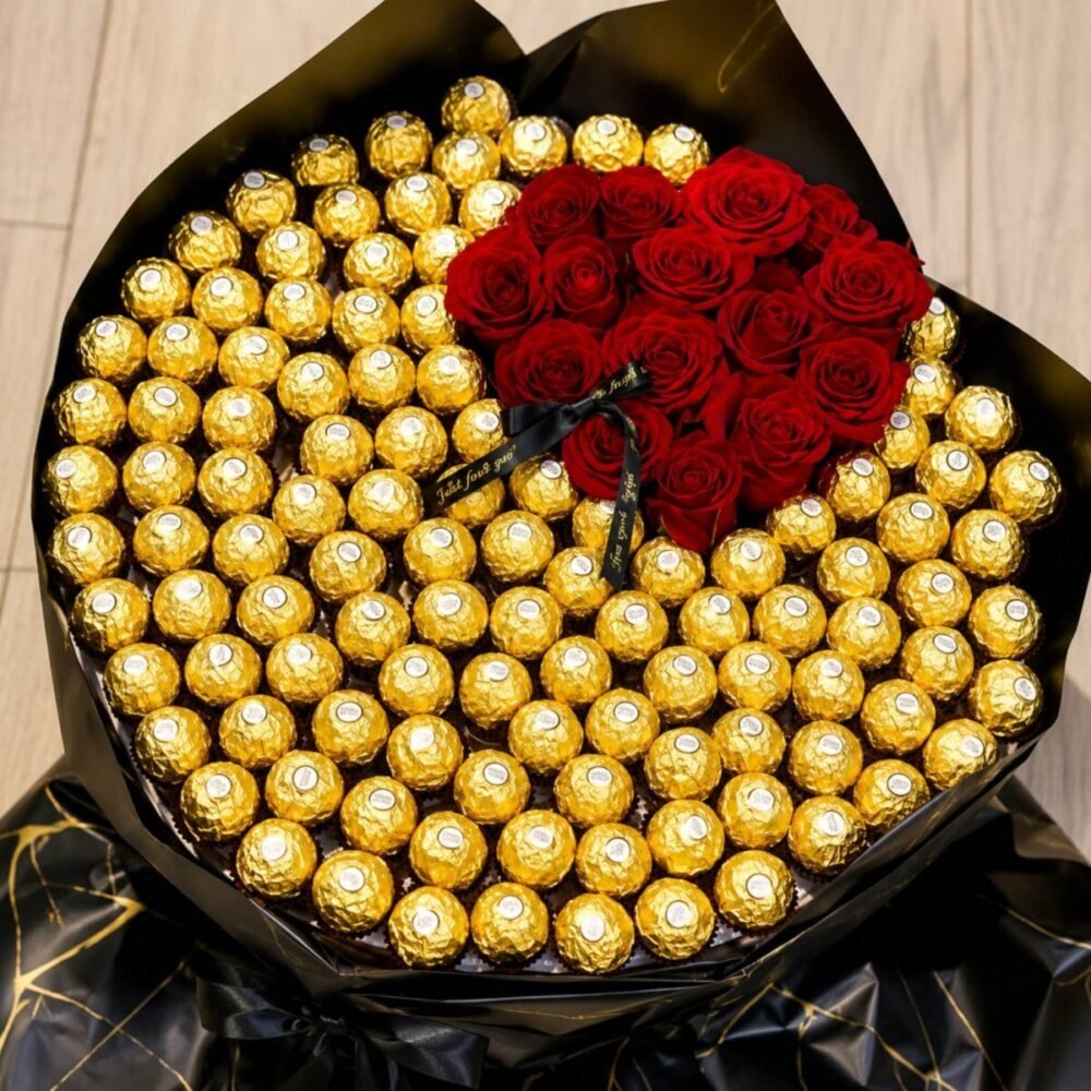 Large Ferrero Rocher Bouquet - Anniversary Gifts Large Ferrero Rocher Bouquet - Anniversary Gifts | Lahore Gifts Online