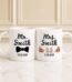 Mr. and Mrs. Name with Date Mug gift for Anniversary