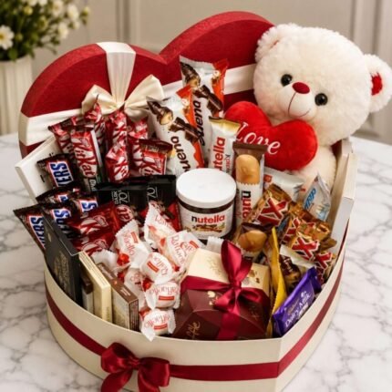 Heart Shape Mix Chocolate Box for Valentines Day