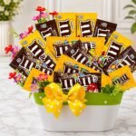 M & M’S Chocolate Basket - Anniversary Gifts | Lahore Gifts Online
