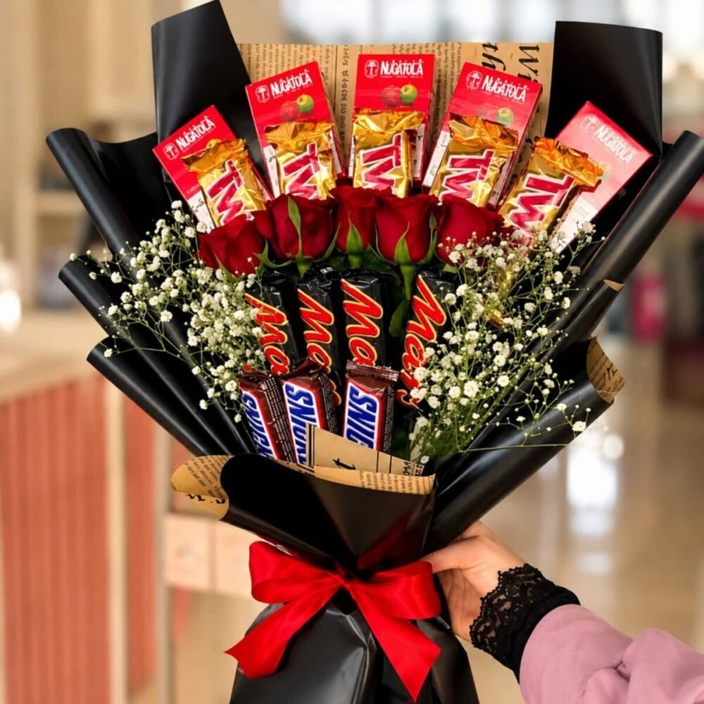 Rose Chocolate Bouquet - Anniversary Gifts Rose Chocolate Bouquet - Anniversary Gifts | Lahore Gifts Online