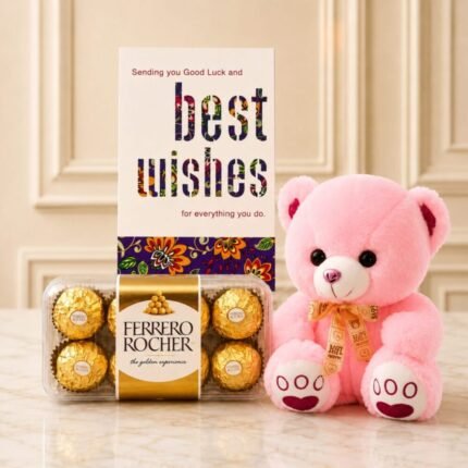 Cute Teddy Bear and Rocher gift for Wedding