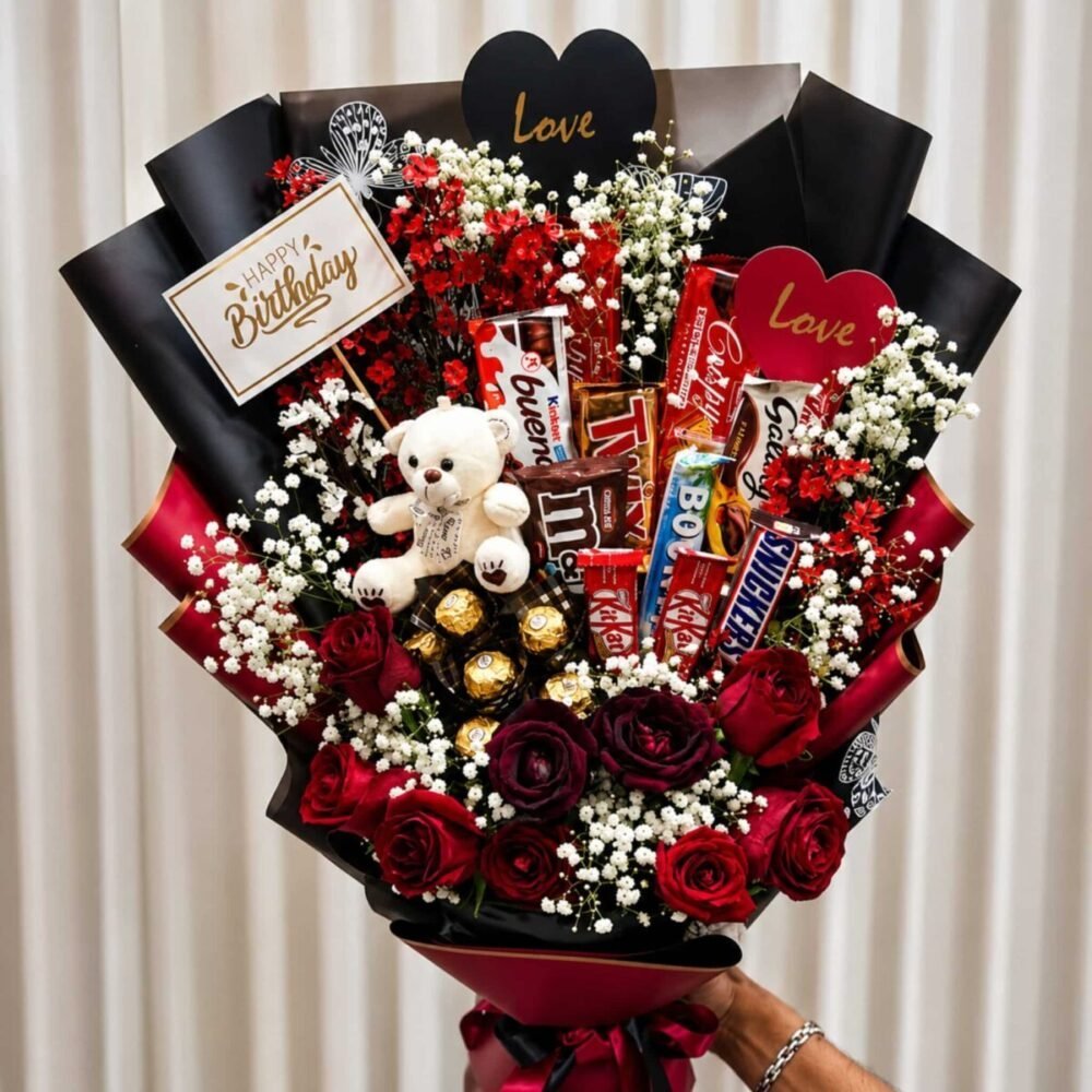 Tasteful Bouquet chocolate gift for Valentines Day Tasteful Bouquet chocolate gift for Valentines Day