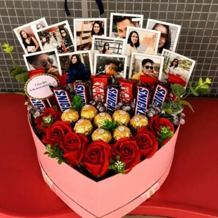 Heart Shape Picture Box chocolate gift for Valentines Day