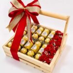 Wooden Chocolate Basket - Anniversary Gifts | Lahore Gifts Online