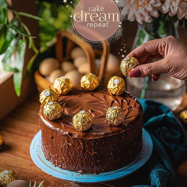 Ferrero Rocher Cake - Layers Bakeshop Cakes Ferrero Rocher Cake - Layers Bakeshop Cakes | Lahore Gifts Online
